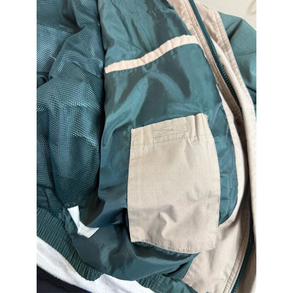 Vintage Members Only Windbreaker Jacket Mens XL Teal Colorblock 90s Grunge - Picture 6 of 10